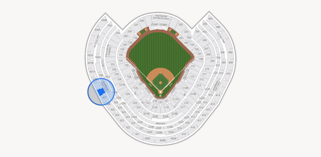 Yankee Stadium Seating Chart