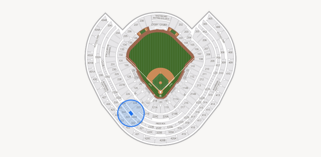 Yankee Stadium Seating Chart