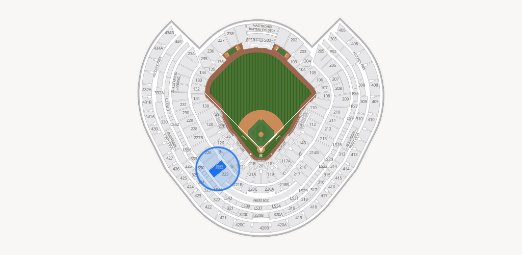 Yankee Stadium Seating Chart