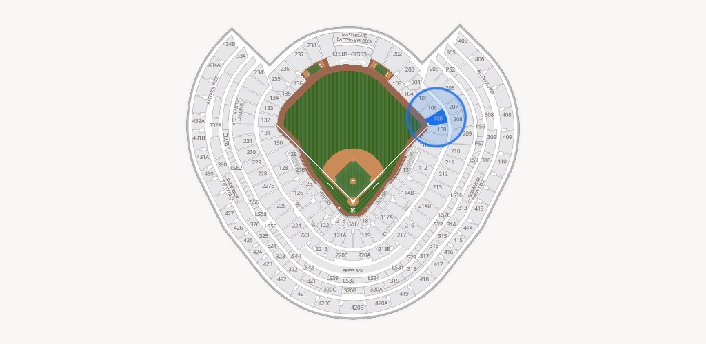 Yankee Stadium Seating Chart