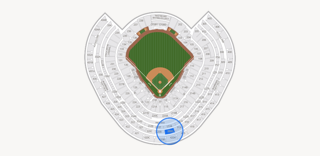 Yankee Stadium Seating Chart