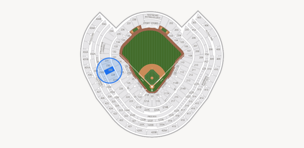 Yankee Stadium Seating Chart