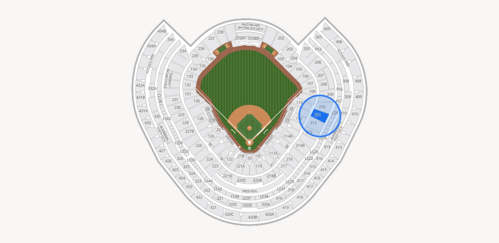 Yankee Stadium Seating Chart