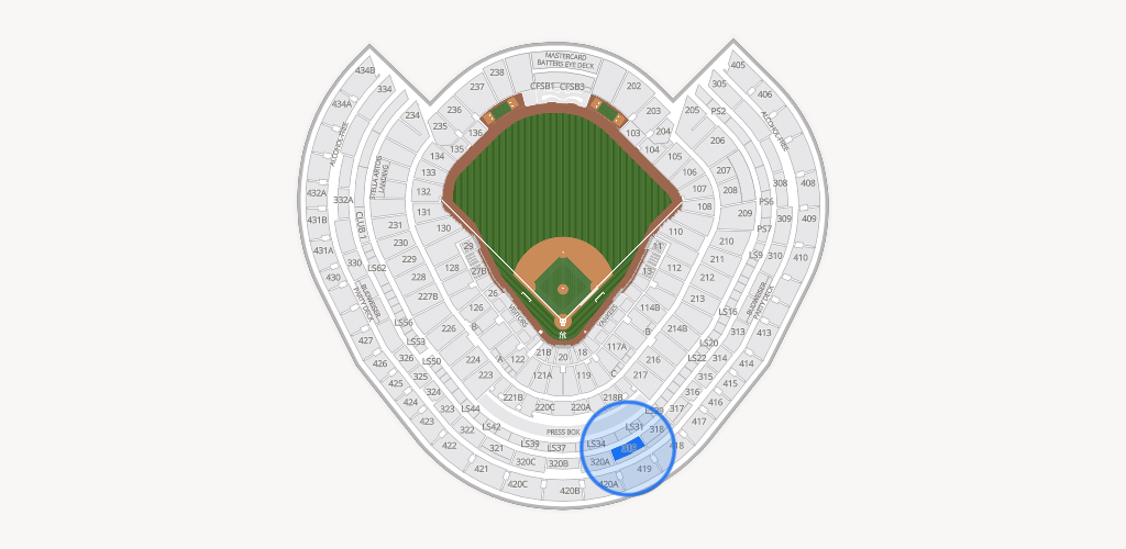 Yankee Stadium Seating Chart