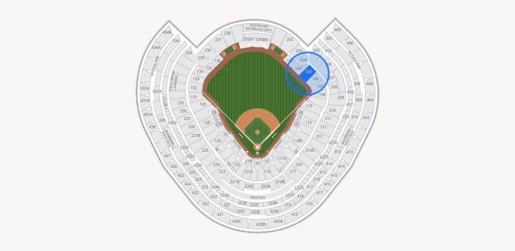 Yankee Stadium Seating Chart
