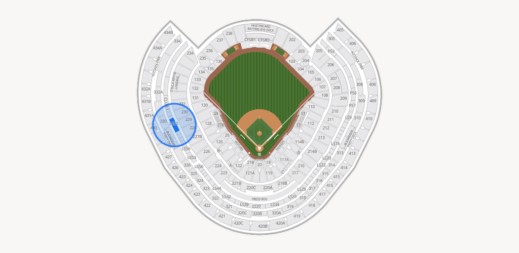 Yankee Stadium Seating Chart