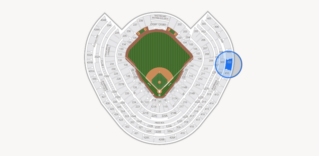 Yankee Stadium Seating Chart