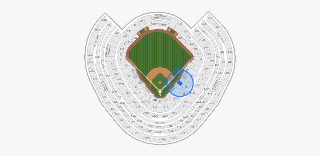 Yankee Stadium Seating Chart