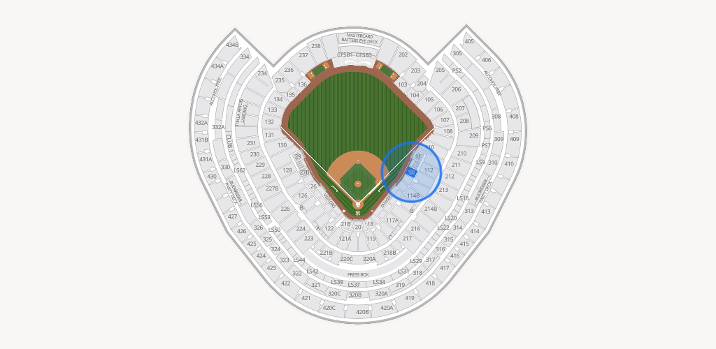 Yankee Stadium Seating Chart