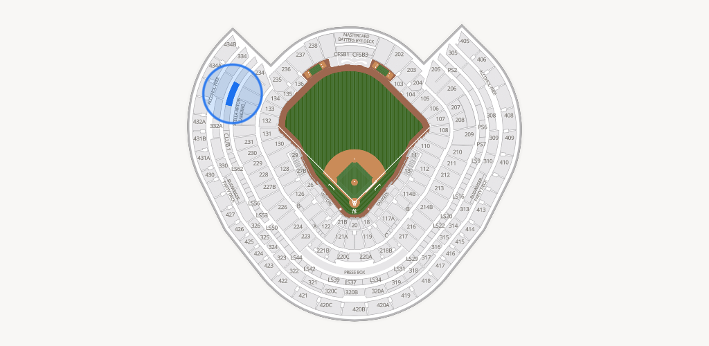 Yankee Stadium Seating Chart