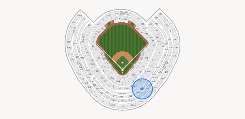 Yankee Stadium Seating Chart