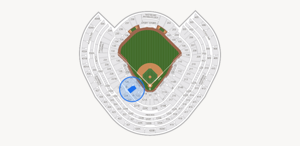 Yankee Stadium Seating Chart