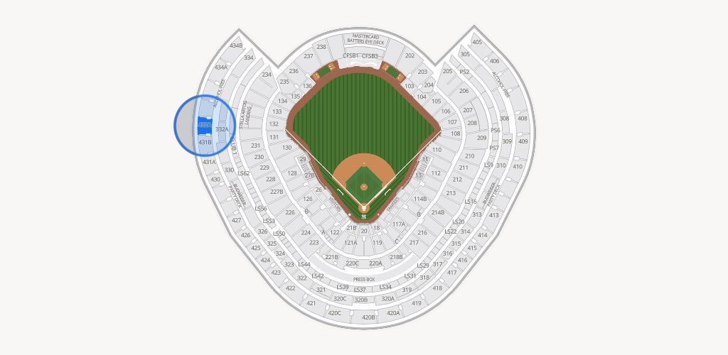 Yankee Stadium Seating Chart