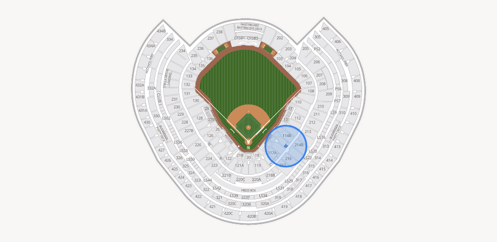 Yankee Stadium Seating Chart