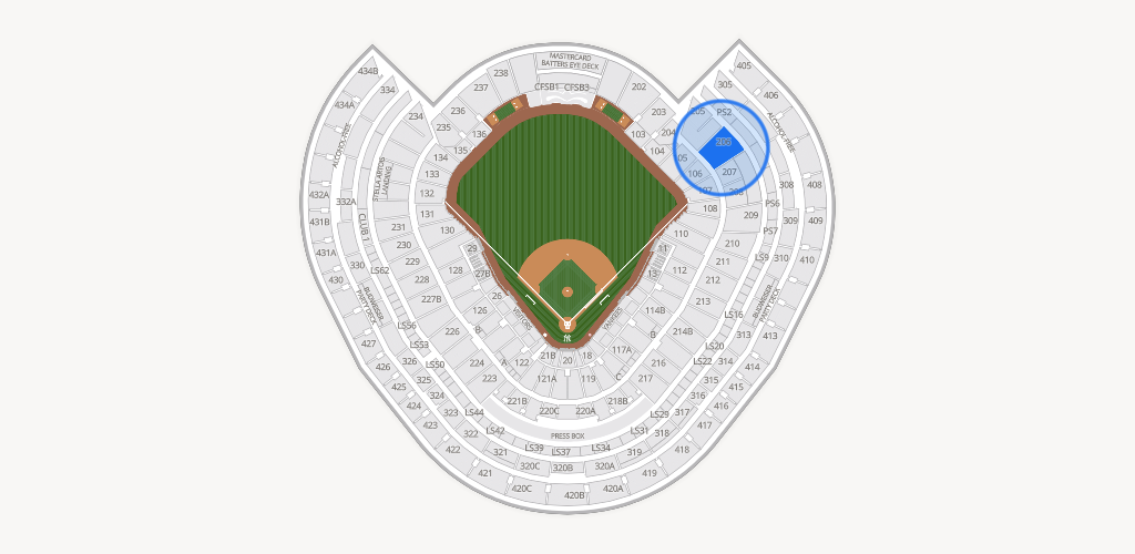 Yankee Stadium Seating Chart