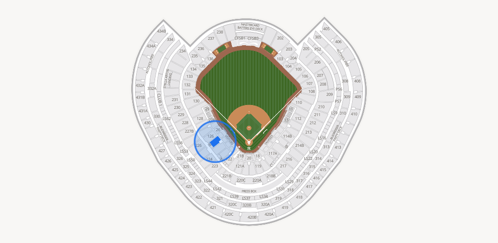 Yankee Stadium Seating Chart