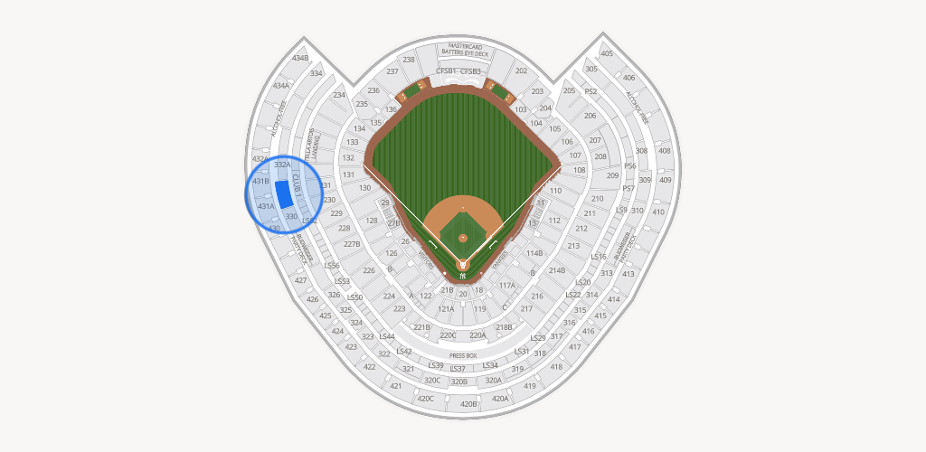Yankee Stadium Seating Chart