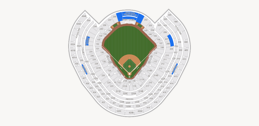 Yankee Stadium Seating Chart