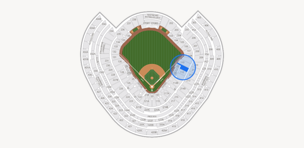 Yankee Stadium Seating Chart