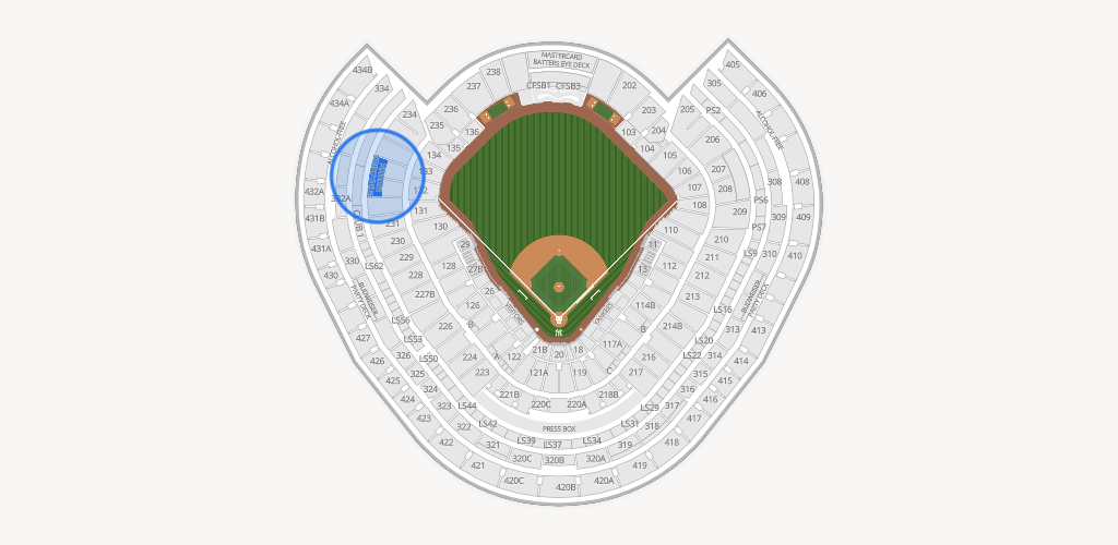 Yankee Stadium Seating Chart
