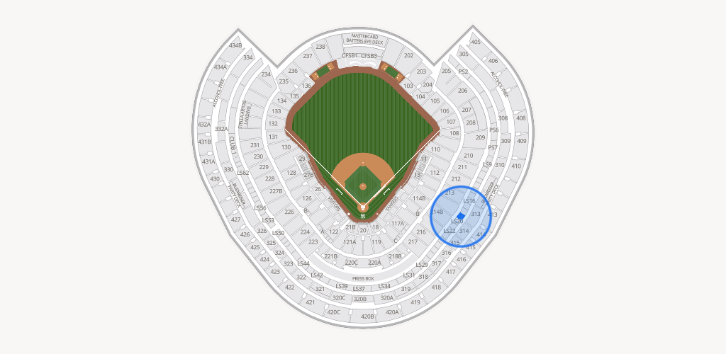 Yankee Stadium Seating Chart