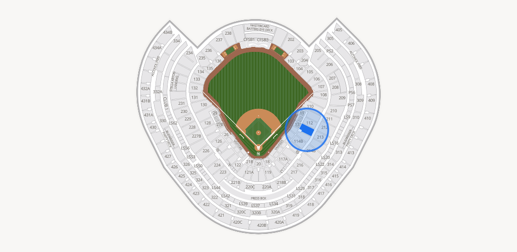 Yankee Stadium Seating Chart