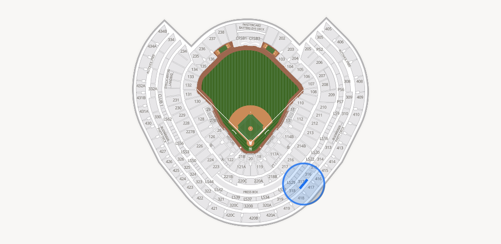 Yankee Stadium Seating Chart