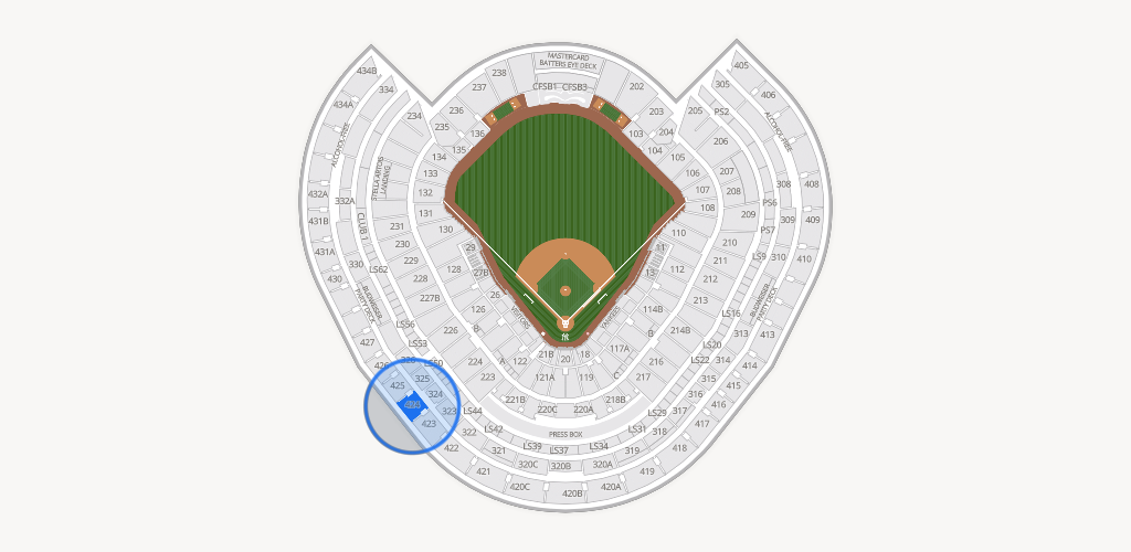 Yankee Stadium Seating Chart