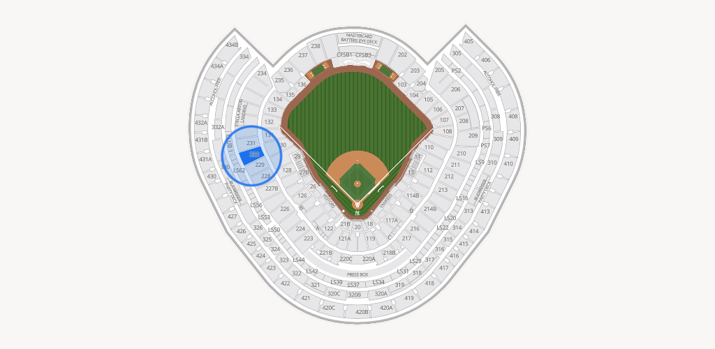 Yankee Stadium Seating Chart