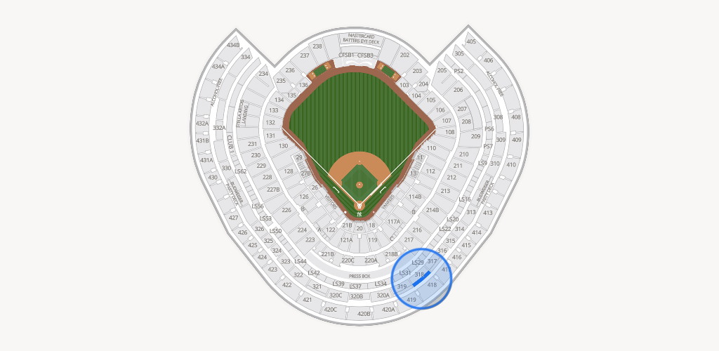 Yankee Stadium Seating Chart