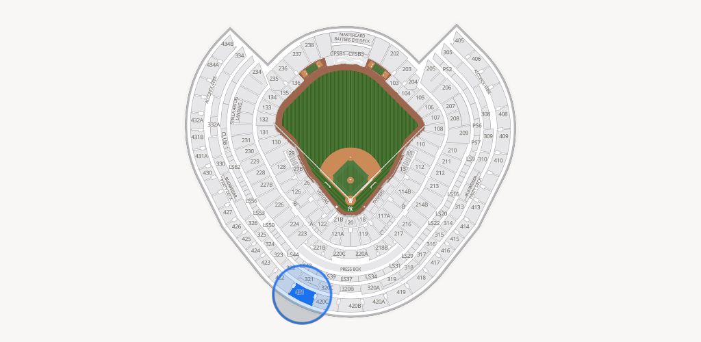 Yankee Stadium Seating Chart