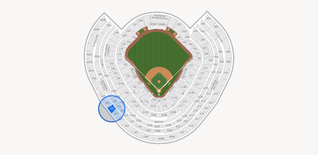 Yankee Stadium Seating Chart
