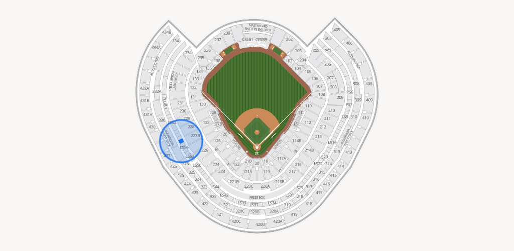 Yankee Stadium Seating Chart