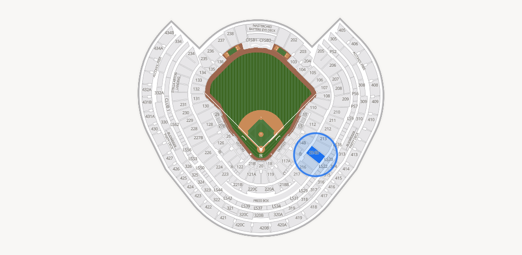 Yankee Stadium Seating Chart