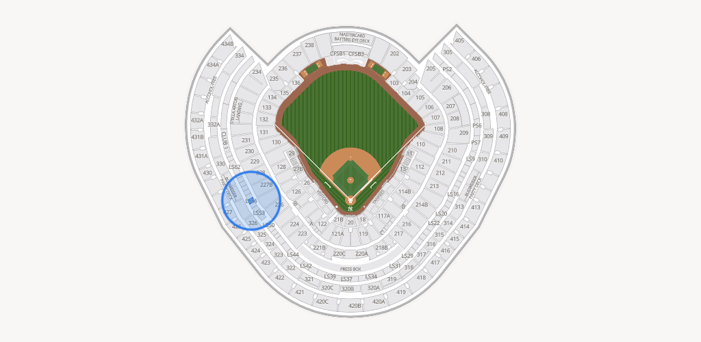 Yankee Stadium Seating Chart