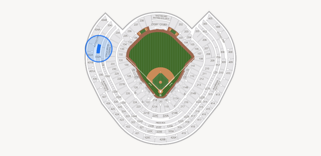 Yankee Stadium Seating Chart