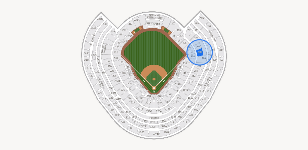 Yankee Stadium Seating Chart
