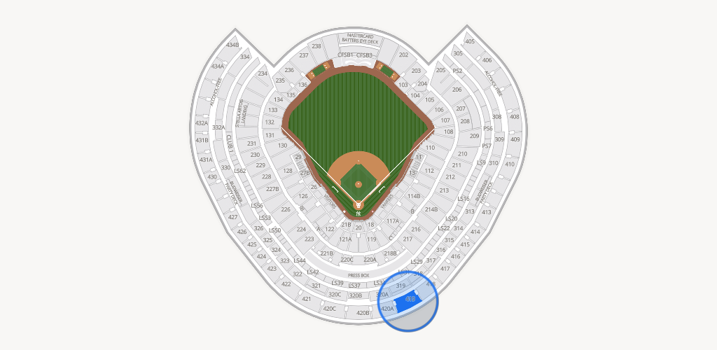 Yankee Stadium Seating Chart
