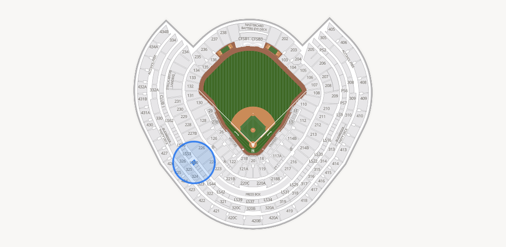 Yankee Stadium Seating Chart