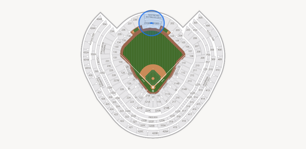 Yankee Stadium Seating Chart