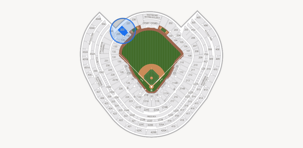Yankee Stadium Seating Chart