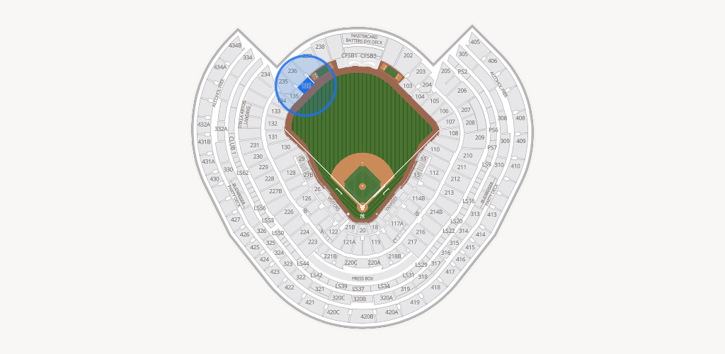 Yankee Stadium Seating Chart