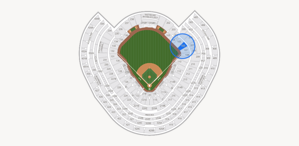 Yankee Stadium Seating Chart