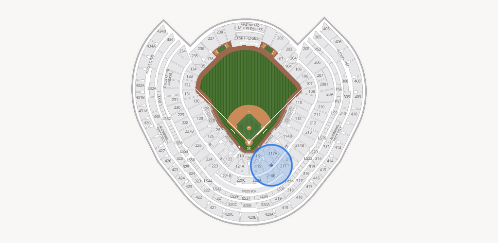 Yankee Stadium Seating Chart
