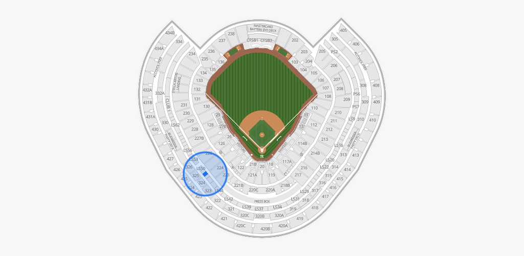 Yankee Stadium Seating Chart