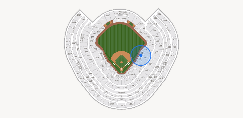 Yankee Stadium Seating Chart