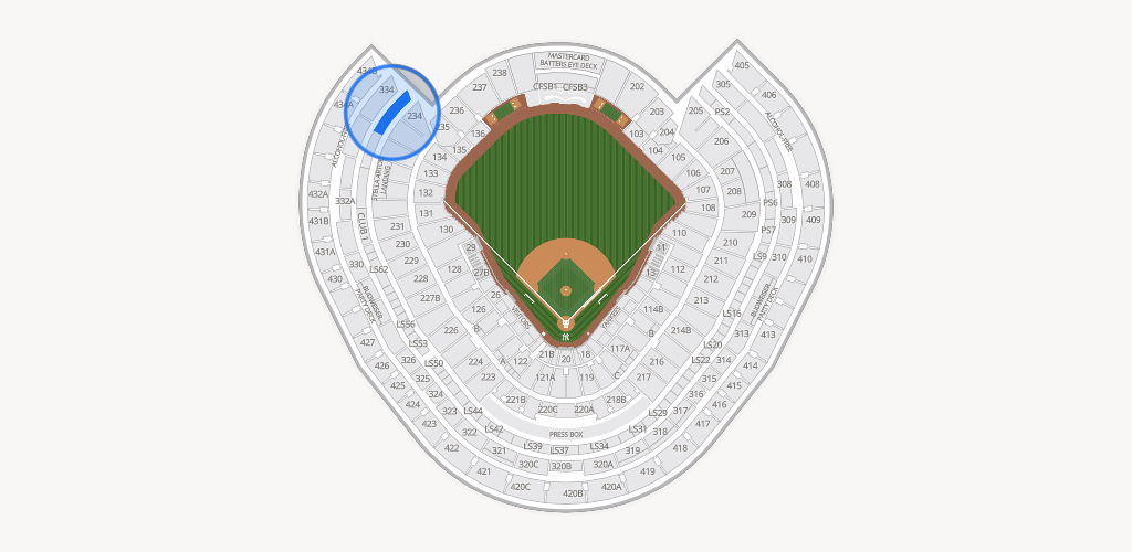 Yankee Stadium Seating Chart