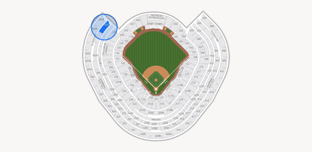 Yankee Stadium Seating Chart
