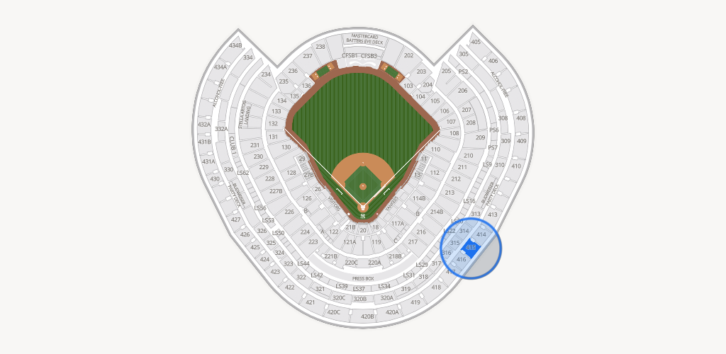 Yankee Stadium Seating Chart
