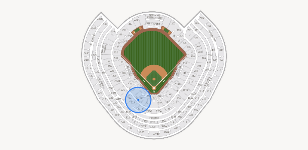 Yankee Stadium Seating Chart